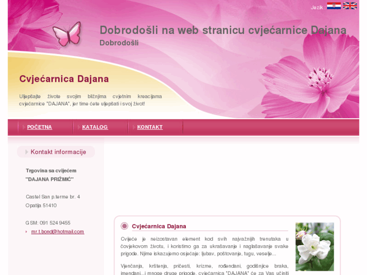 www.cvjecarnica-dajana.com