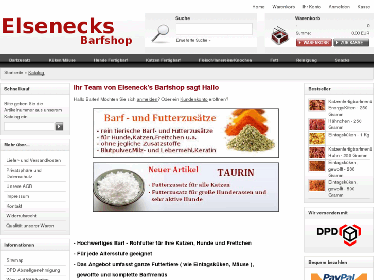 www.elsenecks-barfshop.de