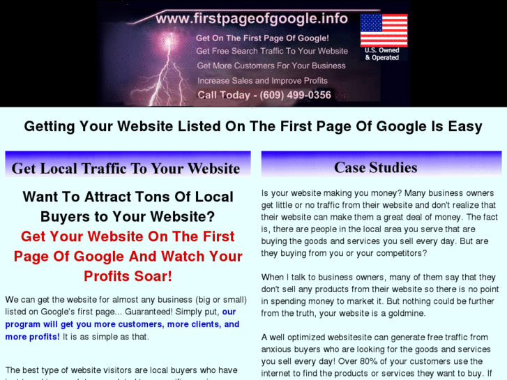 www.firstpageofgoogle.info