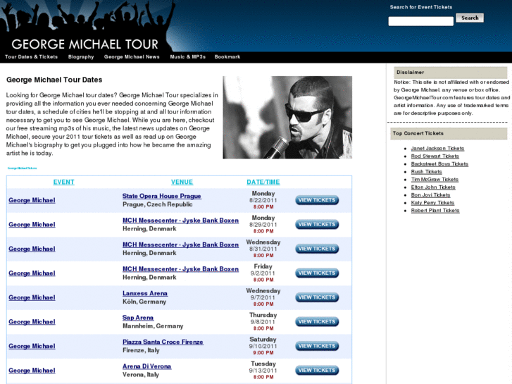 www.georgemichaeltour.com