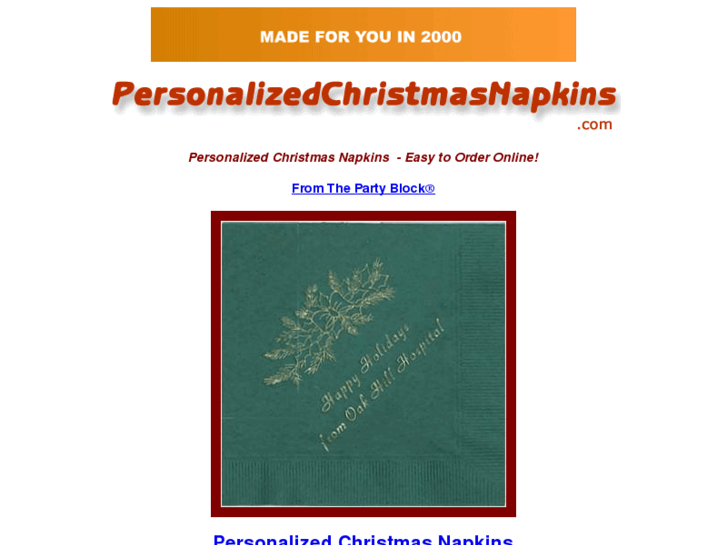 www.personalizedchristmasnapkins.com