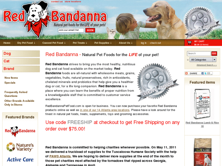 www.redbandannapetfood.com