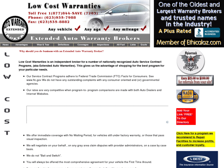 www.lowcostwarranties.com