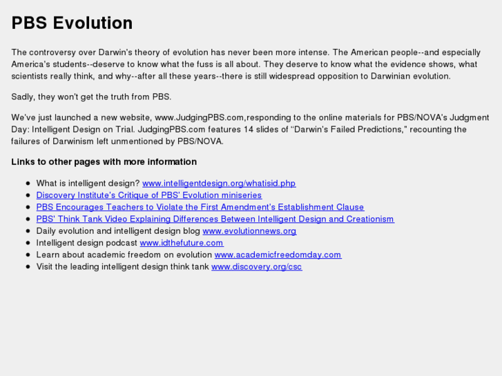 www.pbsevolution.org