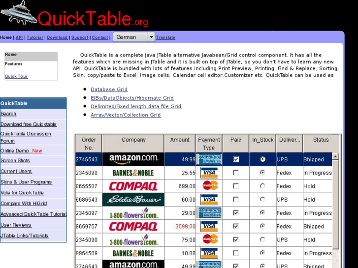 www.quicktable.org