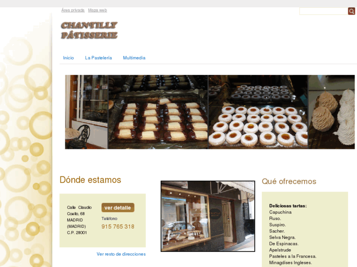 www.pasteleriachantilly.com