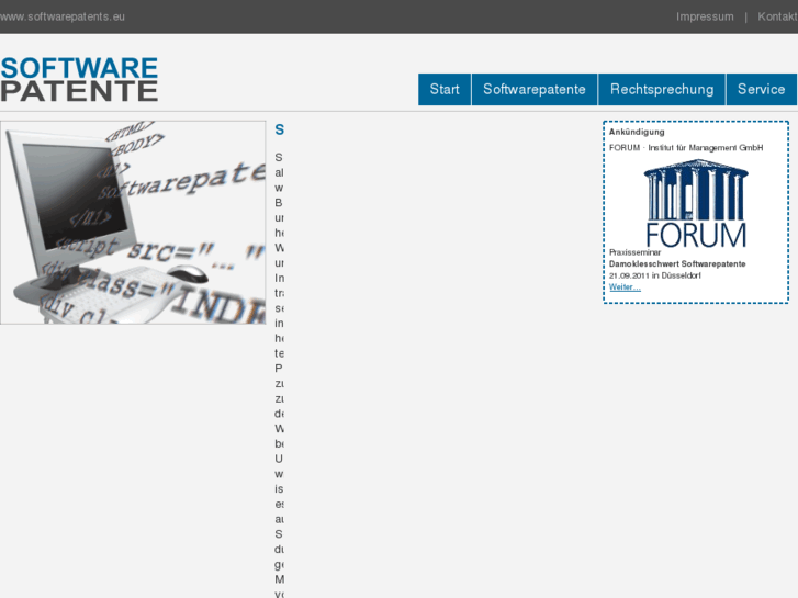 www.softwarepatents.eu