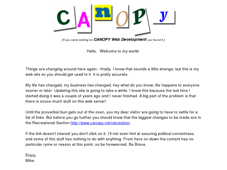 www.canopy.net