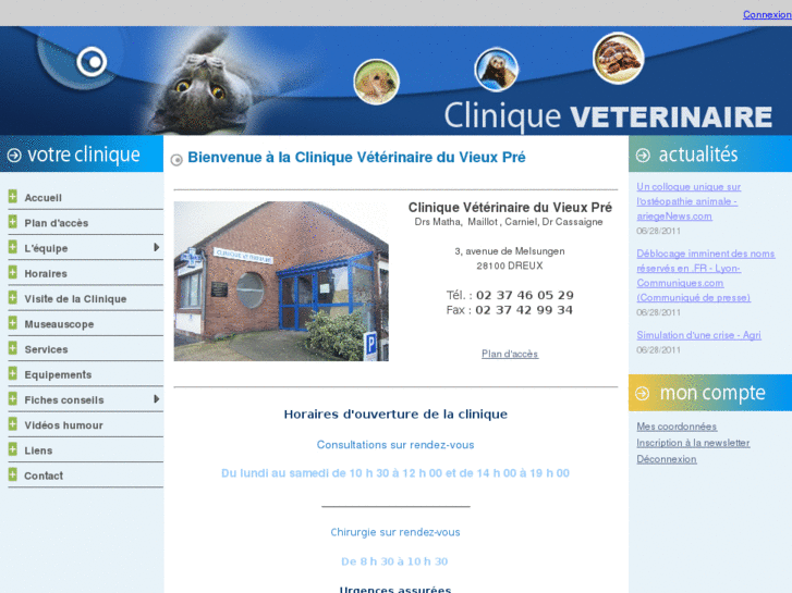 www.cliniqueveterinaireduvieuxpre.com