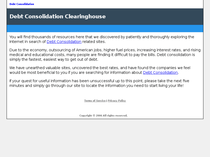 www.debt-consolidation-clearinghouse.com