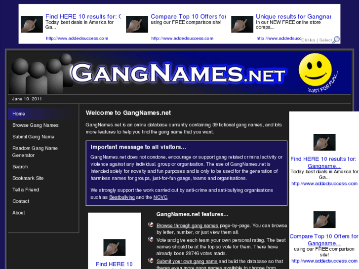 www.gangnames.net