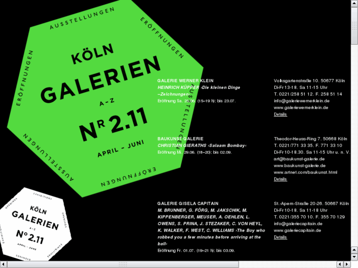 www.koelngalerien.de