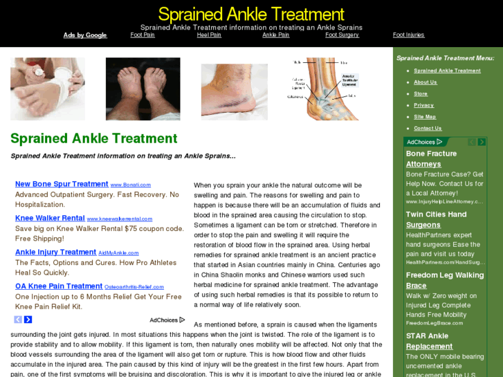 www.sprained-ankle-treatment.org