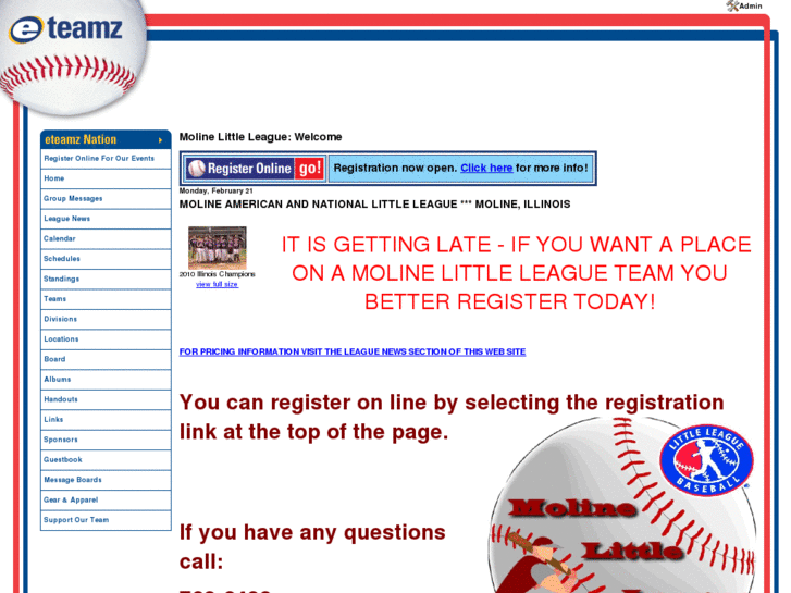 www.molinelittleleague.com