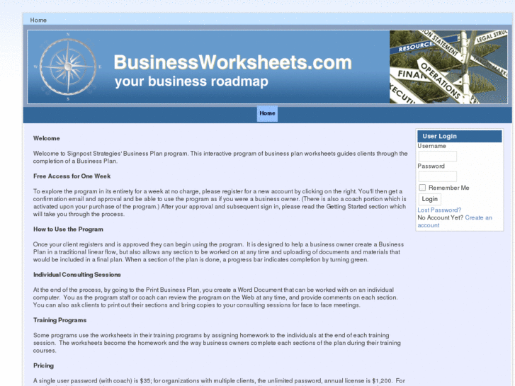 www.businessworksheets.com