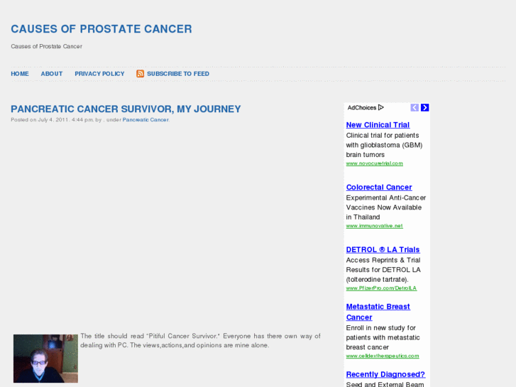 www.causesofprostatecancer.org
