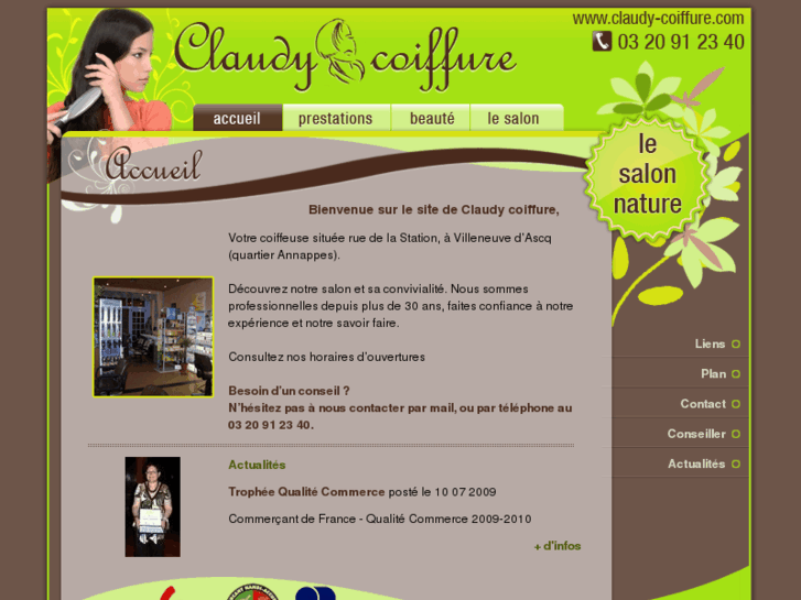 www.claudy-coiffure.com