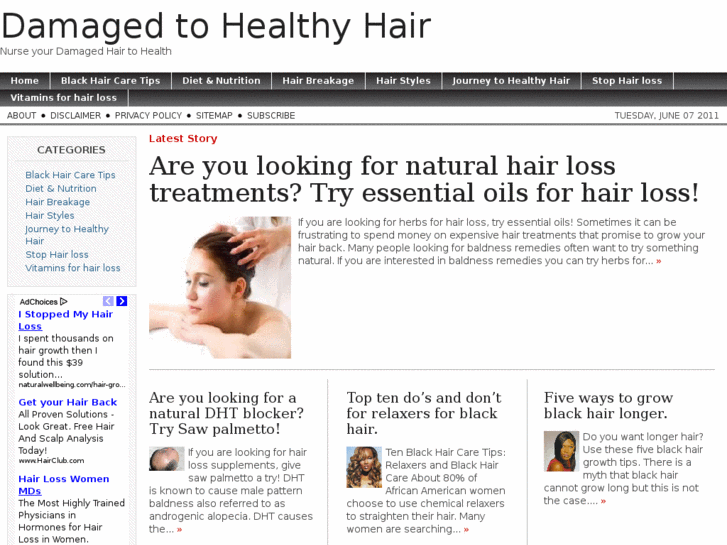 www.damagedtohealthyhair.com