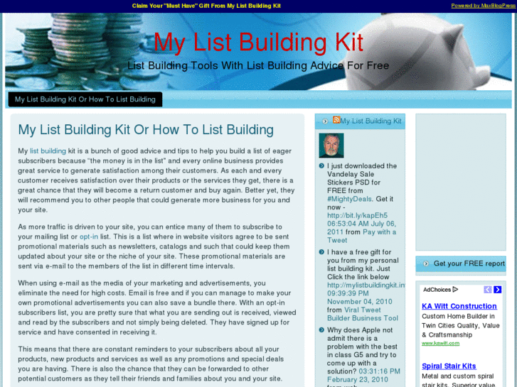 www.mylistbuildingkit.info