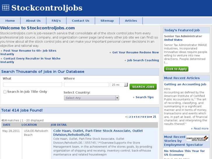 www.stockcontroljobs.com