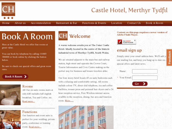 www.castlehotelwales.com