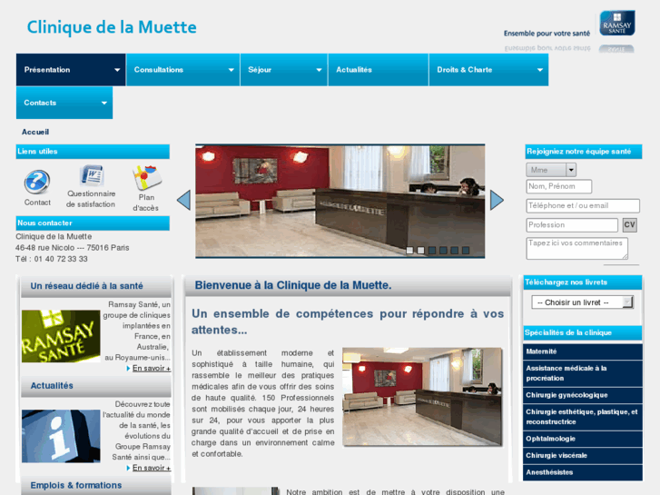 www.clinique-delamuette.com