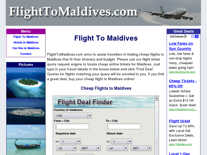 www.flighttomaldives.com