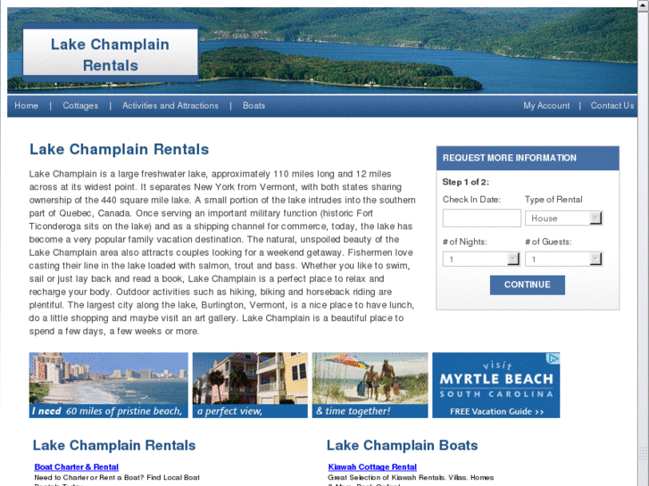 www.mylakechamplainrentals.com