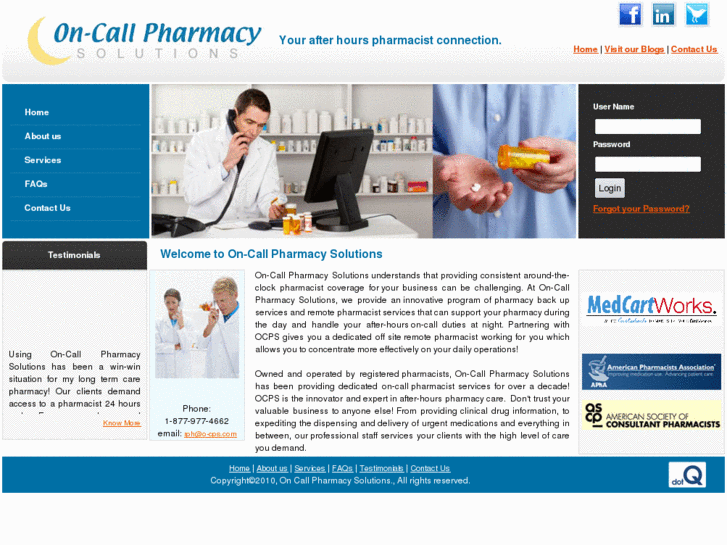 www.oncallpharmacysolutions.com