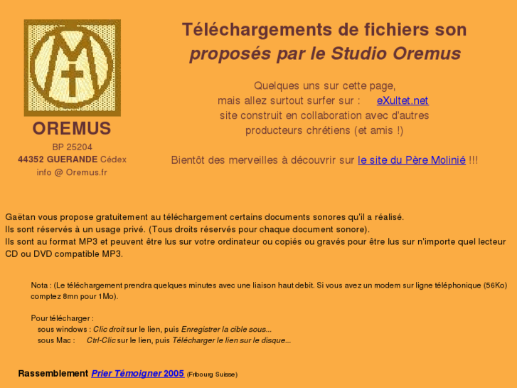 www.oremus.fr