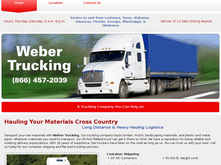 www.webertruckingllc.com