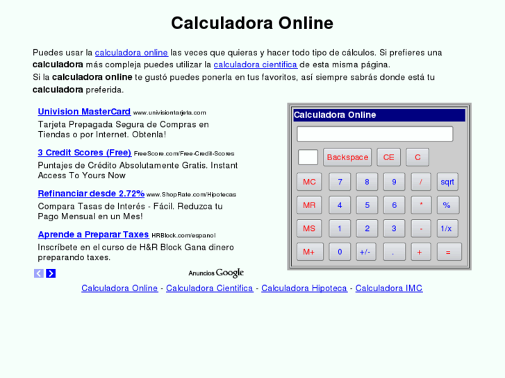 www.calculadoraonline.net