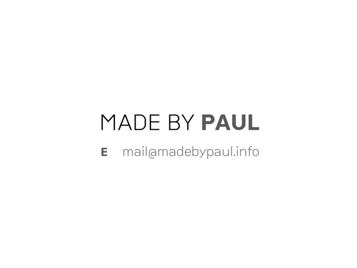 www.madebypaul.info