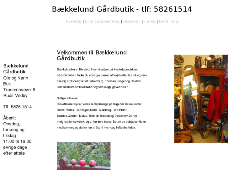 www.baekkelundgaardbutik.dk