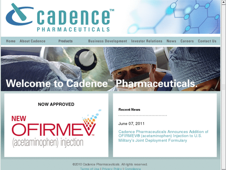 www.cadencepharm.com