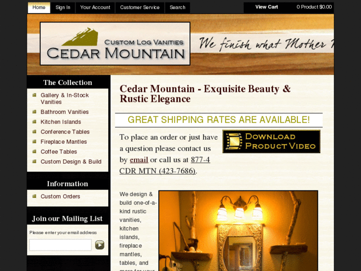 www.cedarmountaincollection.com