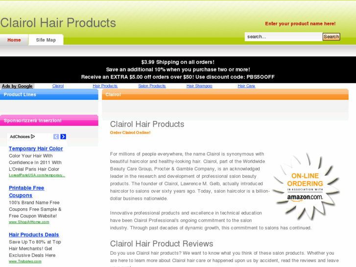 www.clairolhairproducts.com