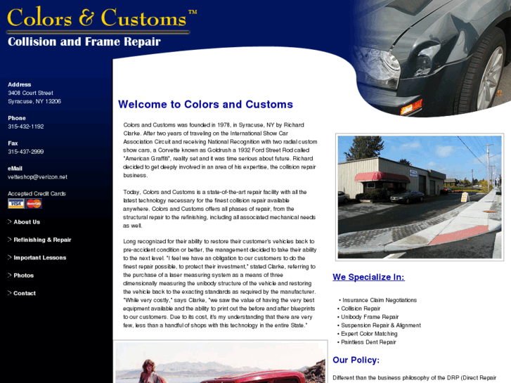 www.colorsandcustomscollision.com