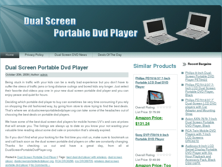 www.dualscreenportabledvdplayer.org