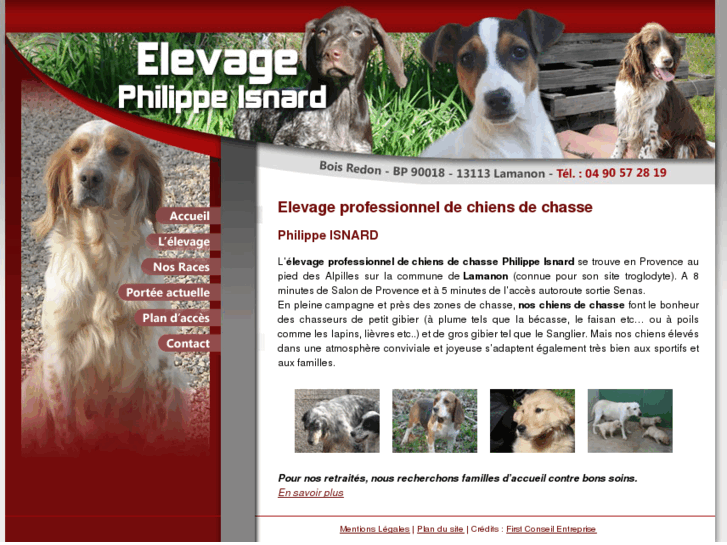 www.elevage-chiensdechasse13.com