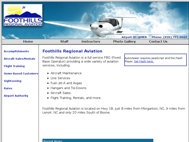 www.foothillsairport.com