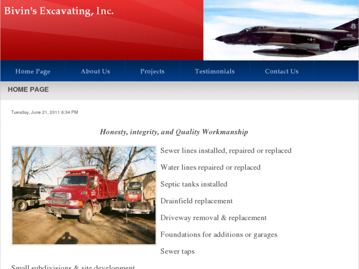 www.bivinexcavating.com