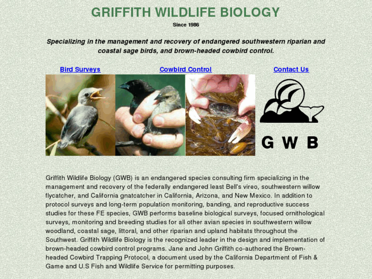 www.griffithwildlife.com