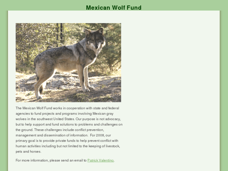 www.mexicanwolfconservationfund.org