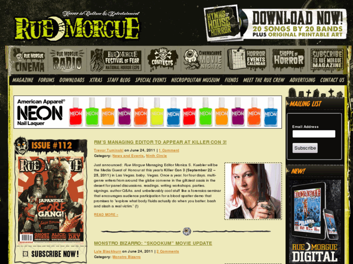 www.rue-morgue.com