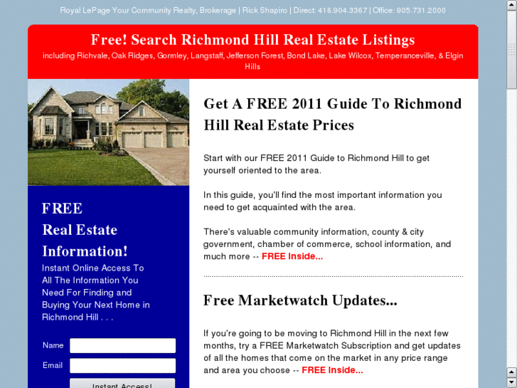 www.searchrichmondhillhomes.com