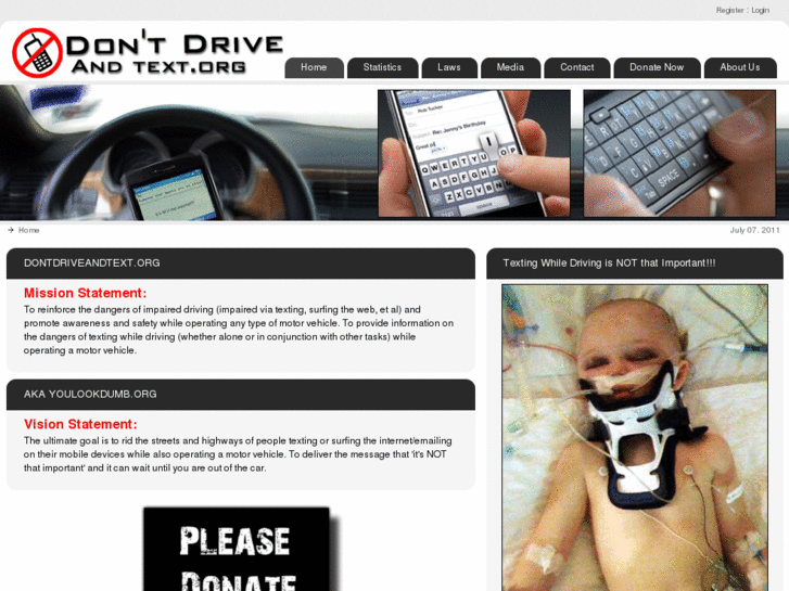 www.dontdriveandtext.org