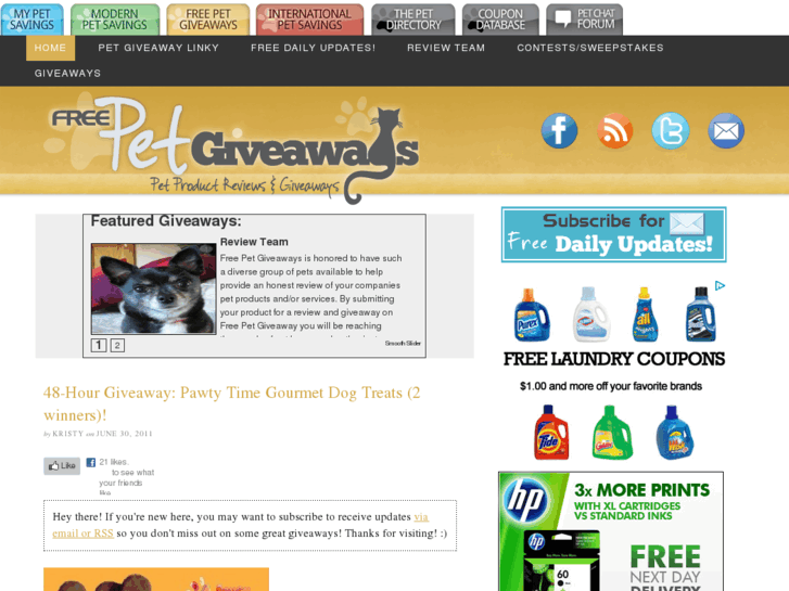 www.freepetgiveaways.com