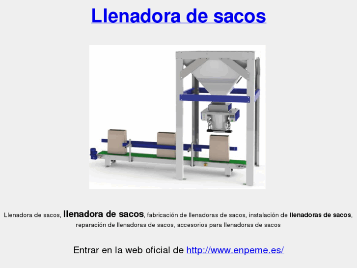 www.llenadoradesacos.com