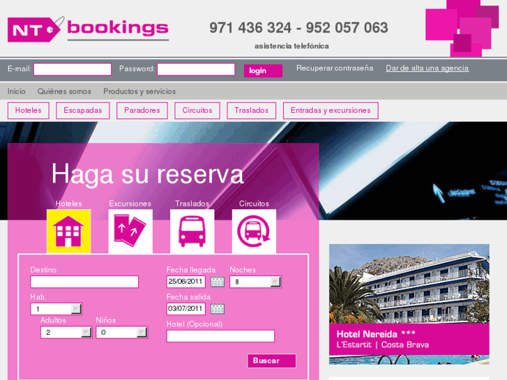 www.ntbookings.com